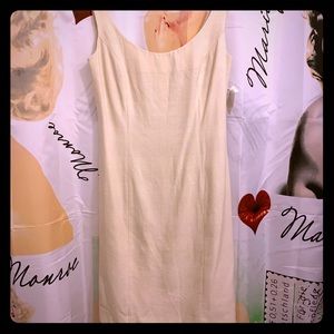 GUCCI Authentic V Neck Dress | Sz 44 | Color Cream